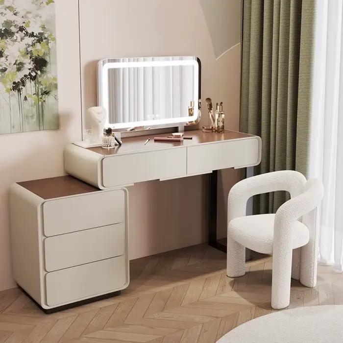 Commode de chambre à coucher en bois massif