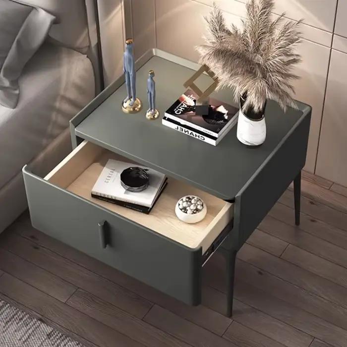 Rangement décor Table De nuit tiroir moderne chambre à coucher