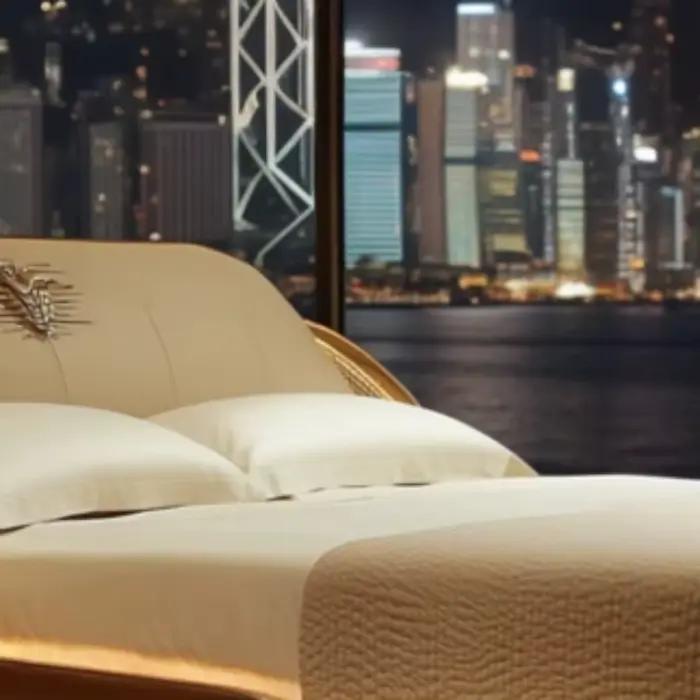 Cadre de lit moderne de style élégant pour chambre à coucher
