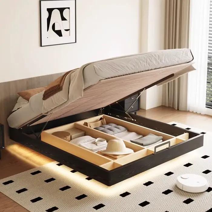 Queen Size chambre lit moderne esthétique luxe Table de chevet cadre de lit 180x200cm Muebles Para El Hogar maison accessoires
