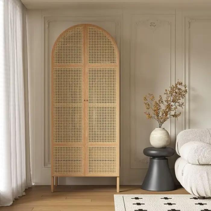 Armoires de chambre à coucher en bois vêtements femmes modernes