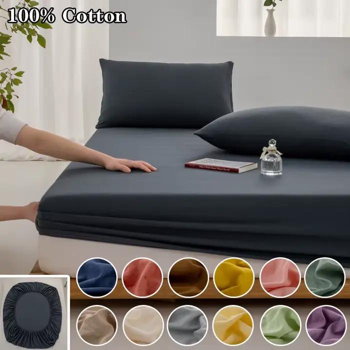 Drap-housse 100% coton avec bande élastique