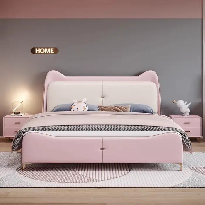 Tête de lit mignonne, cadre de Support de jambe de lit