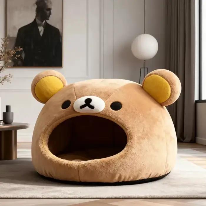 Lit pour animaux de compagnie Kawaii Rilakkuma Bear