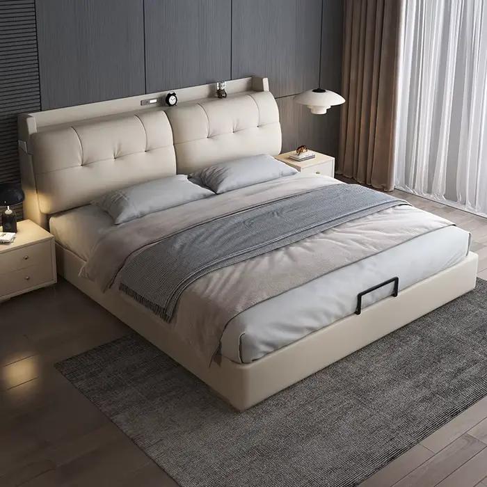 Cadre organisateur poignées De lit tables De chevet modernes uniques lit De salon têtes De lit Queen Size Meubles De Chambre accessoires pour la maison