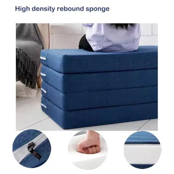 Matelas pliable en mousse à mémoire de forme pour lit simple, idéal pour la pause déjeuner au bureau, tapis simple, tatami, tapis de yoga