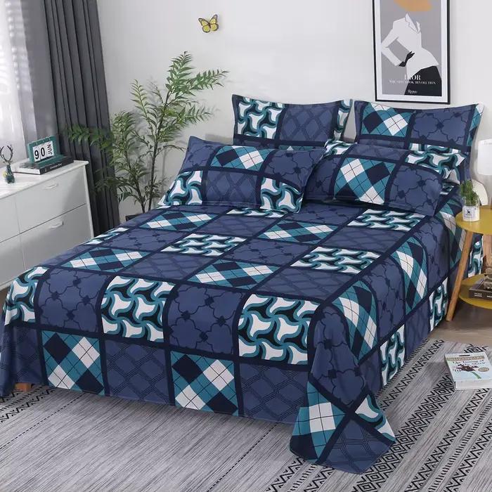 Ensemble de draps de lit 3 pièces/ensemble en coton avec taies d'oreiller pour chambre d'amoureux