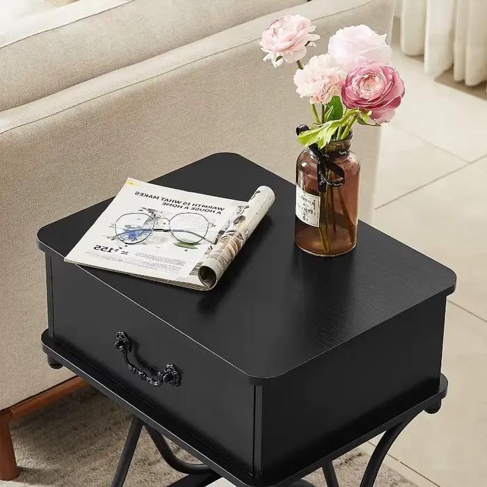 Tables de chevet avec tiroir pour chambre à coucher