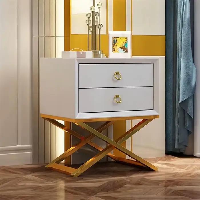 Table de chevet de luxe légère pour chambre à coucher