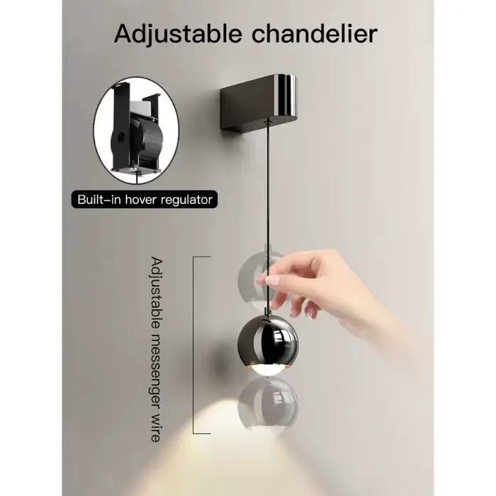 Applique murale de chevet réglable pour chambre à coucher