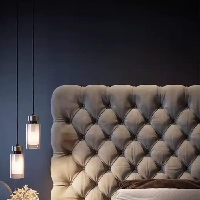 Chambre principale lit Double rangement moderne cadres de lit minimalistes européens reine filles Muebles Para dortoir accessoires de maison