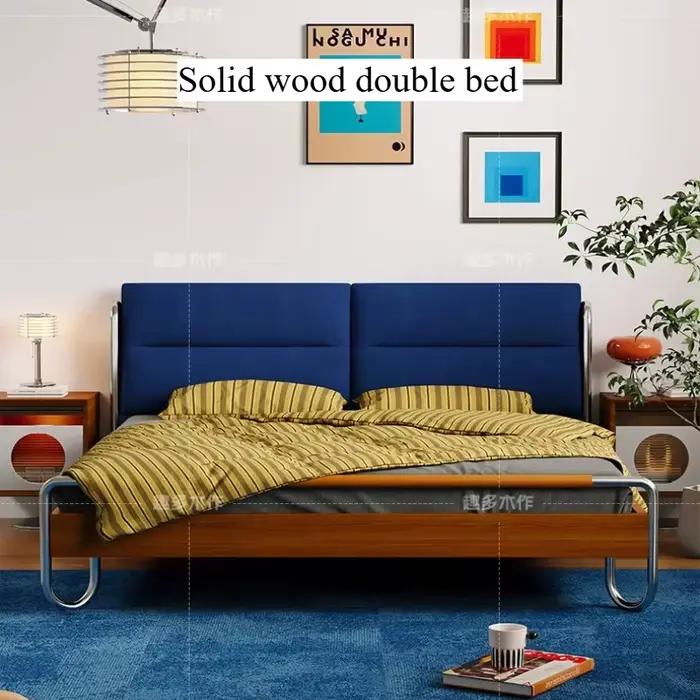 Lit tendance 150x200cm avec cadre en bois