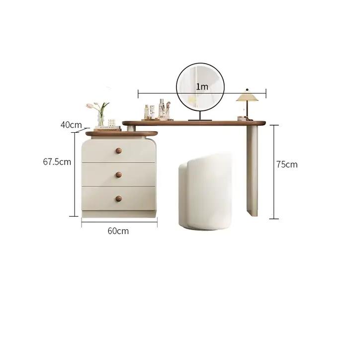Coiffeuse De luxe moderne Design tendance Style crème Glamour vanité Table gain De place Tocador De Maquillaje meubles De chambre