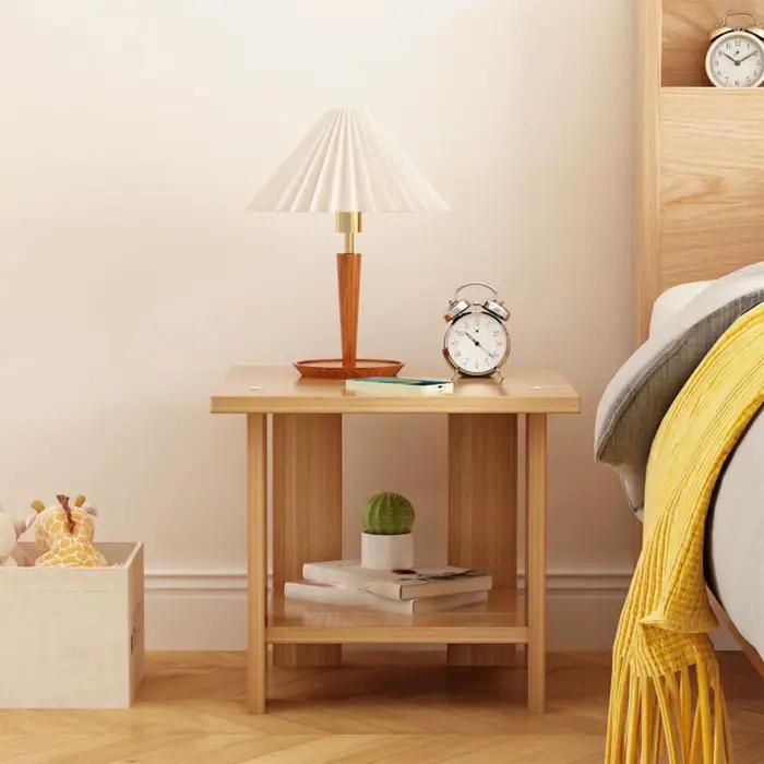 Table de chevet Double couche en bois
