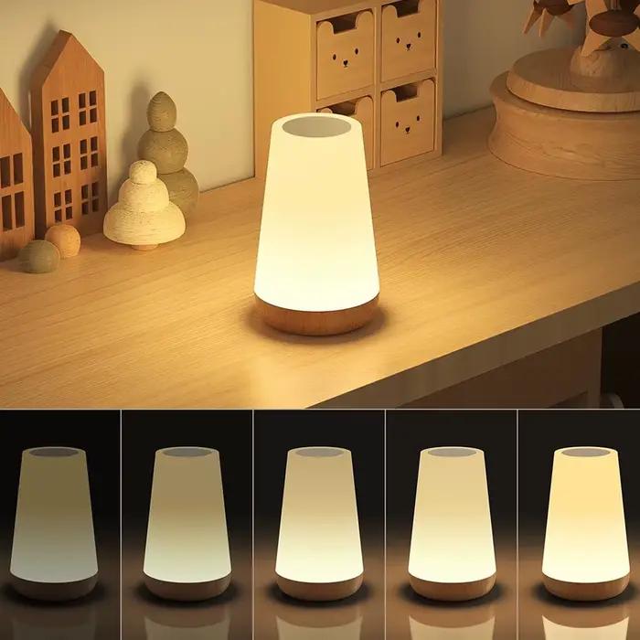 LED 13 couleur changeante veilleuse télécommande tactile USB Rechargeable RGB lampe de nuit lampe à intensité variable Portable Table lampe de chevet