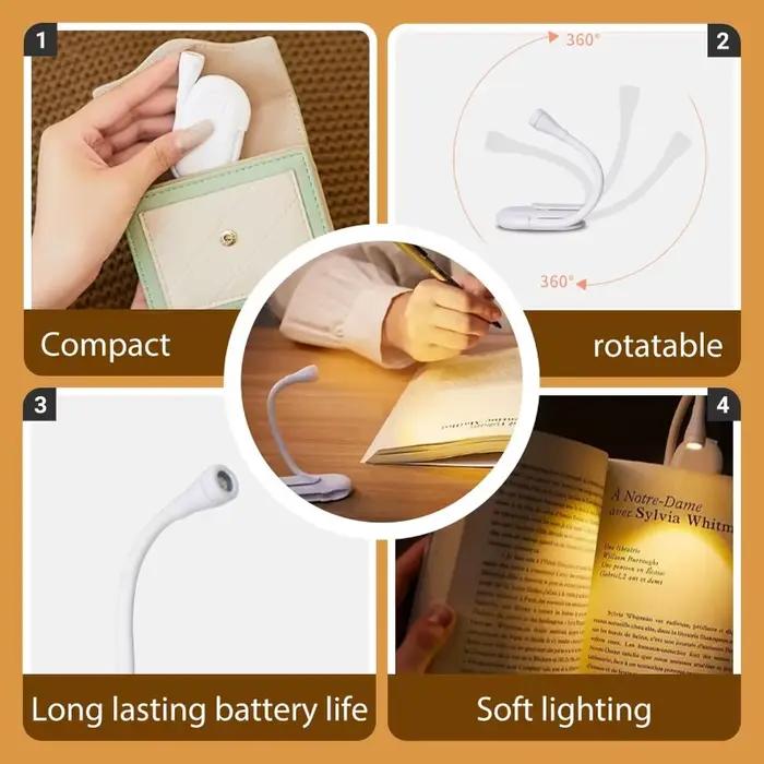 Lampe de lecture LED à clipser