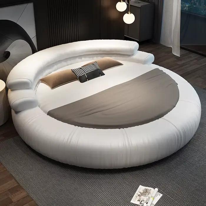 Lit rond pour chambre à coucher