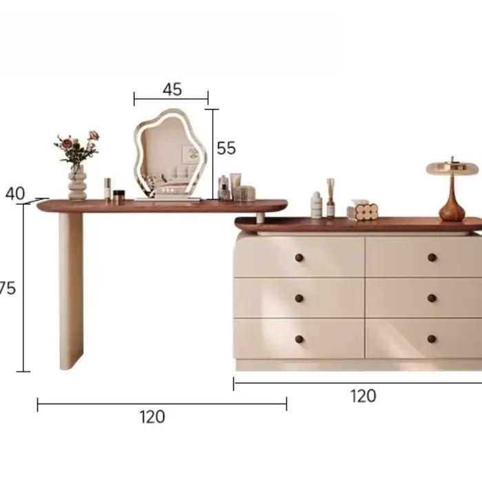 Coiffeuse Vintage en bois pour filles