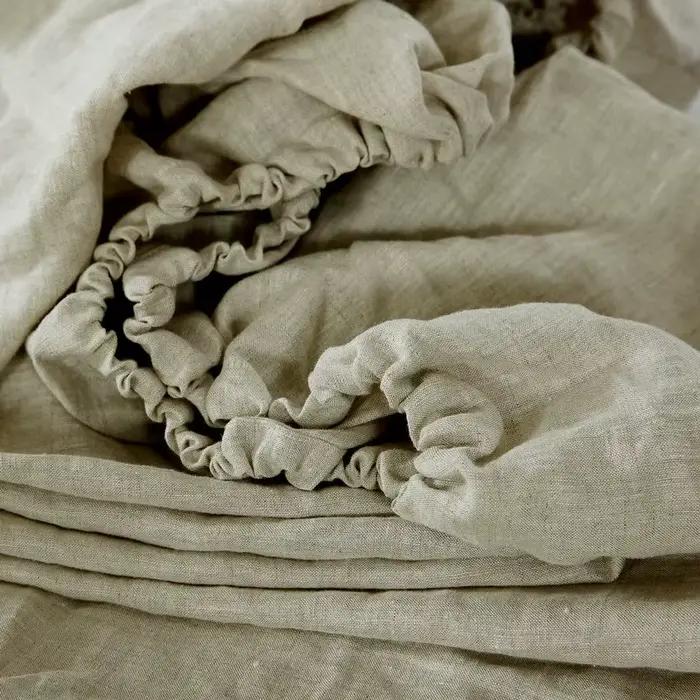 Drap-housse en lin pur 35cm