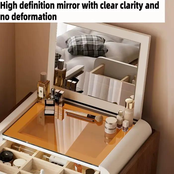 Coiffeuse de luxe avec miroir relevable 60 cm