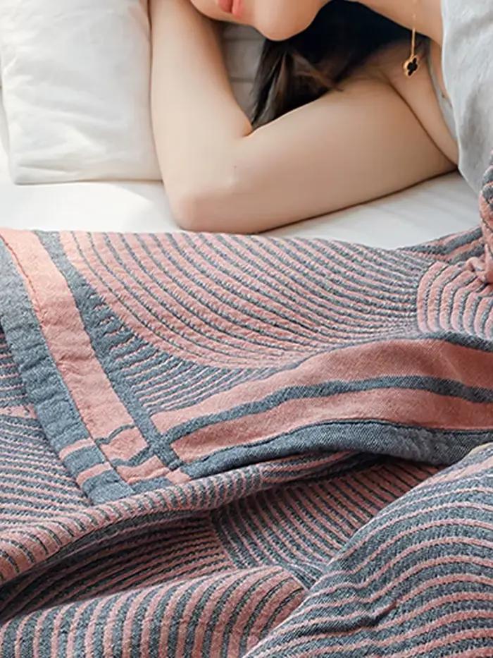 Couette de Lit Double en Mousseline de Coton