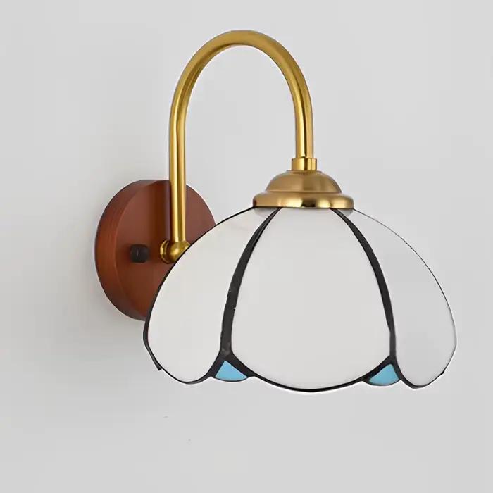 Abat-jour en verre créatif applique pour chambre chevet salon mur LED lumière hôtel intérieur décor à la maison Luminaire d'éclairage