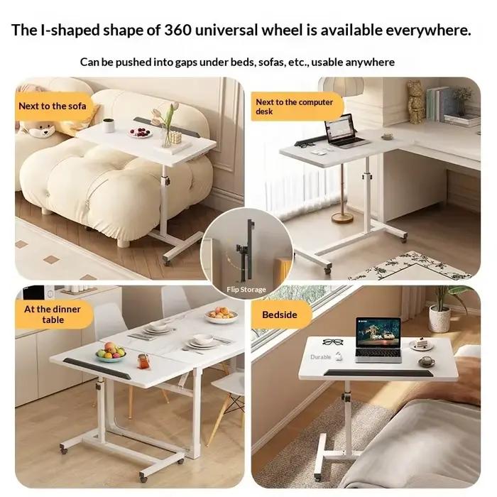 Table d'appoint mobile et pliable pour ordinateur portable