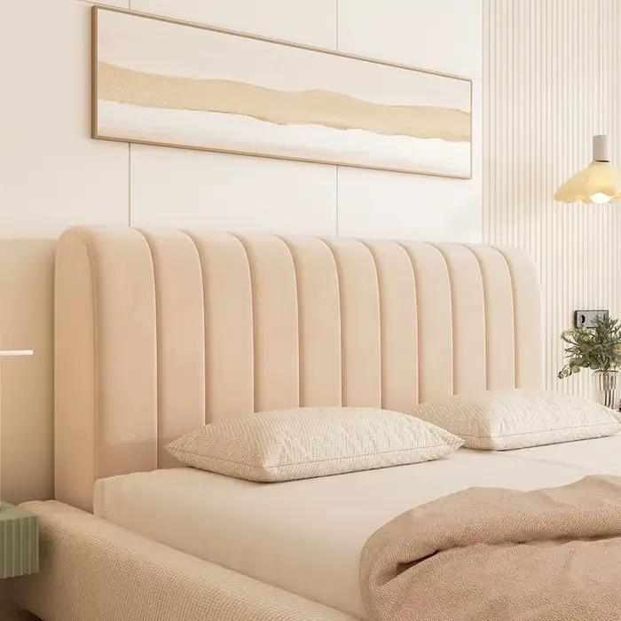 Housse de tête de lit de luxe en velours doux et épais