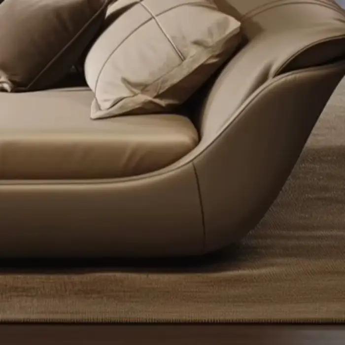 Lit double king size moderne avec rangement