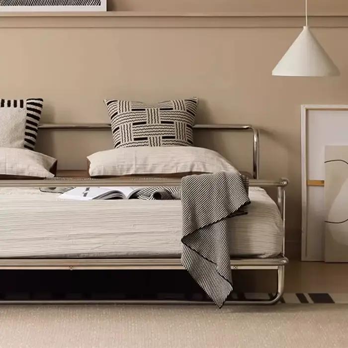 Cadre de lit Queen moderne 157/187*207*69cm