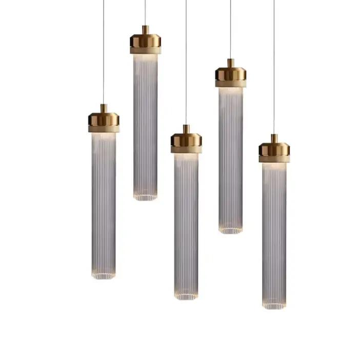 Pendentif LED lumières pour chambre chevet île suspension lampe moderne verre cuisine Restaurant décoration plafond lustres intérieur