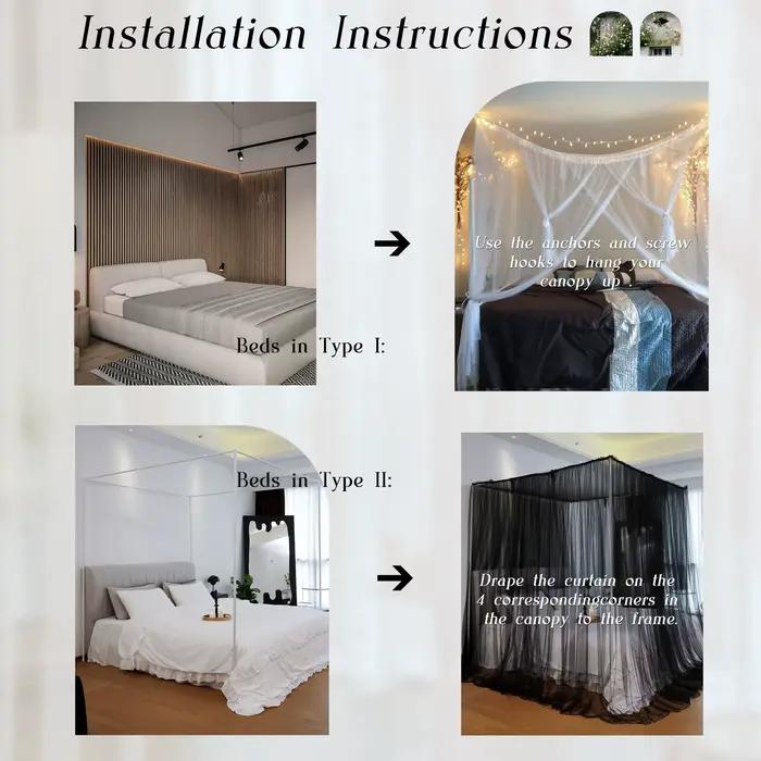 Moustiquaire pour lit double