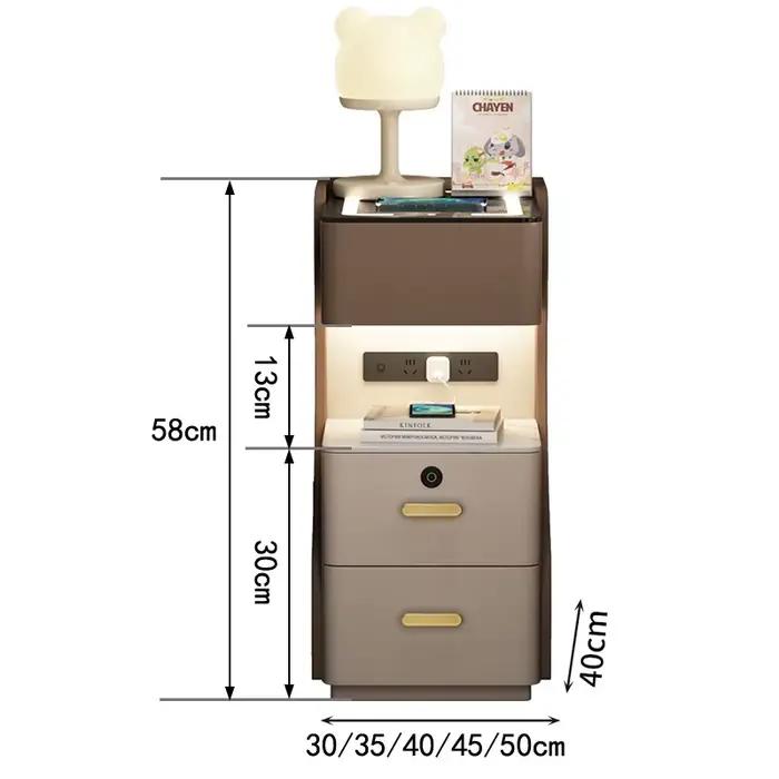 Orhanizer étagère Table De chevet Simple naturel étroit nordique