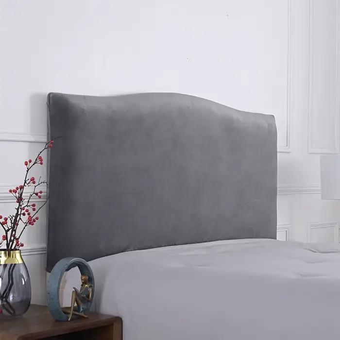 Housse de tête de lit élastique en velours