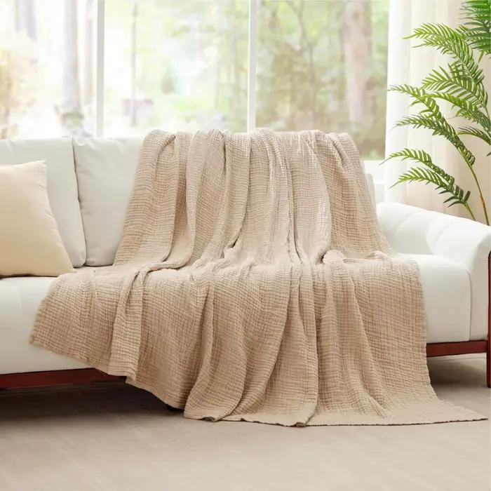Couverture 100% coton pour lit