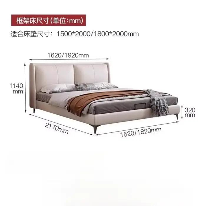 Chambre à coucher lit esthétique moderne luxe King salon lit deux personnes dormir Muebles Para dortoir meubles de maison décoration