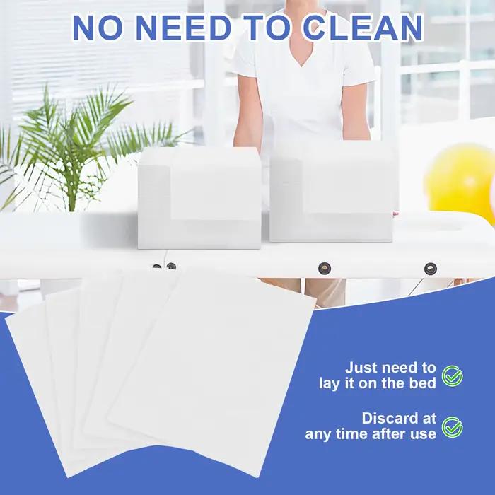 Draps de lit jetables, 100 pièces