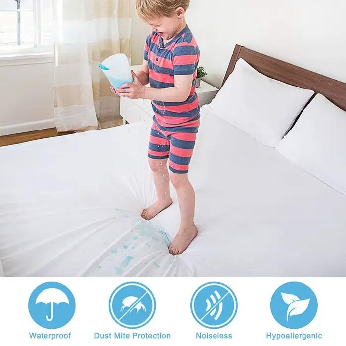 Housse de lit imperméable à fermeture éclair