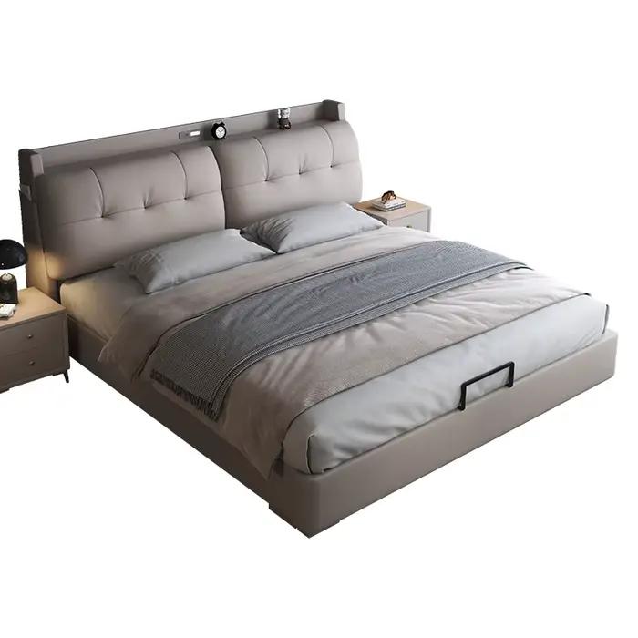 Cadre organisateur poignées De lit tables De chevet modernes uniques lit De salon têtes De lit Queen Size Meubles De Chambre accessoires pour la maison