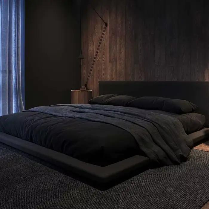 Cadres de lit modernes uniques Queen minimaliste Tatami tête de lit 180x200cm dormir Camarotes Para dortoir meubles de chambre