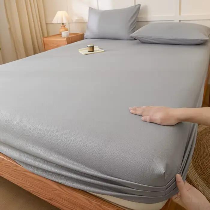 Protège-matelas antibactérien doux et hypoallergénique pour lit Queen/King