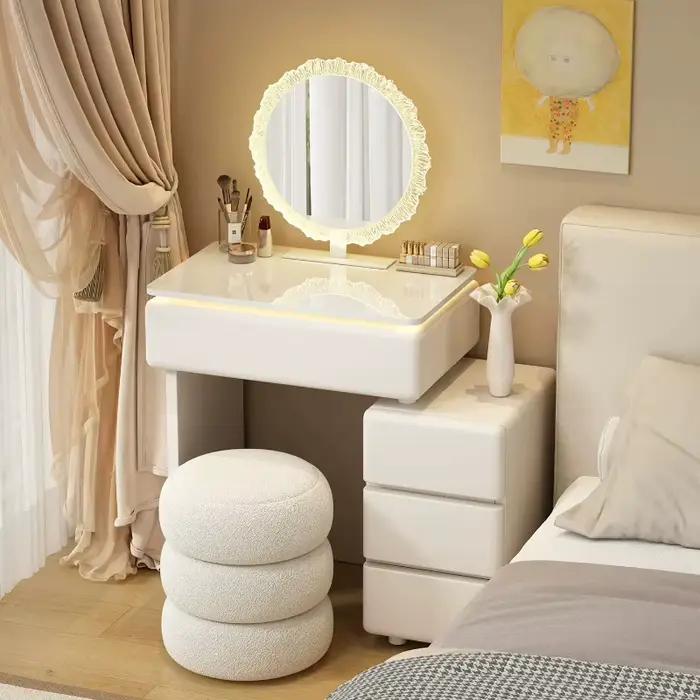 Organiseur de placard, coiffeuses, étagères à tiroirs rembourrés, tables de toilette, tables de chevet, meubles de chambre modernes