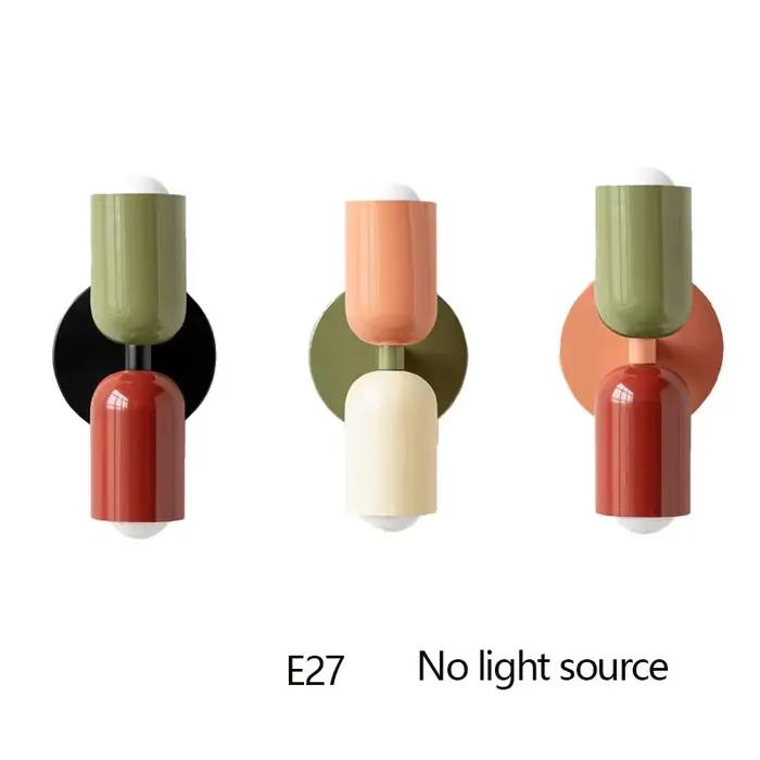 Lampe murale moderne multi-usages Marcon pour chambre, couloir, escalier, balcon, salle à manger – Éclairage simple en fer forgé E2