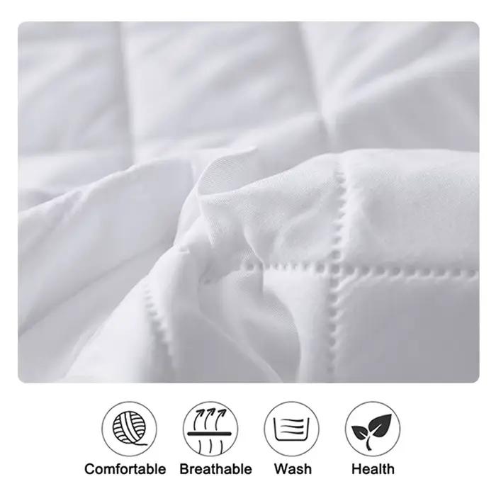 Protège-matelas imperméable gris/blanc