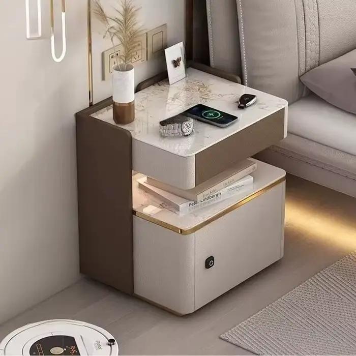 Table de chevet design intelligente avec tiroir de rangement