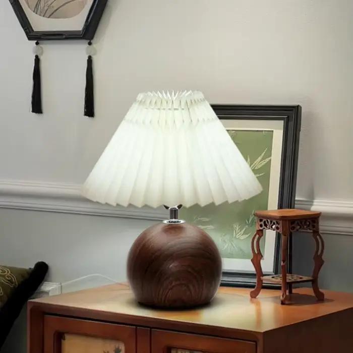 LED lampe de Table de chevet mignon petites lampes plissées
