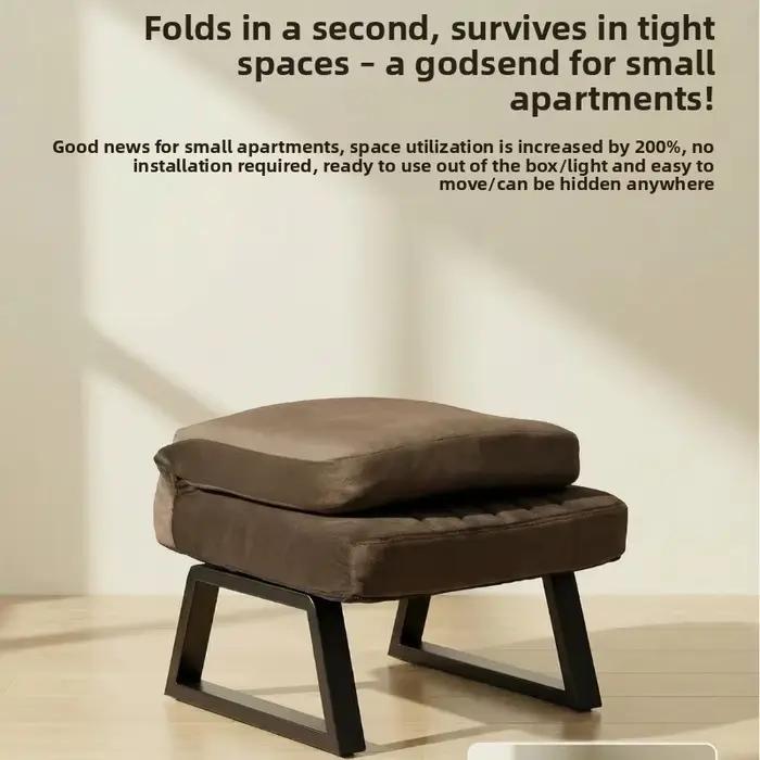 Banc à chaussures réglable et pliable, meuble de rangement pour la maison et la chambre, organisateur compact et pratique, siège confortable, meuble décoratif.