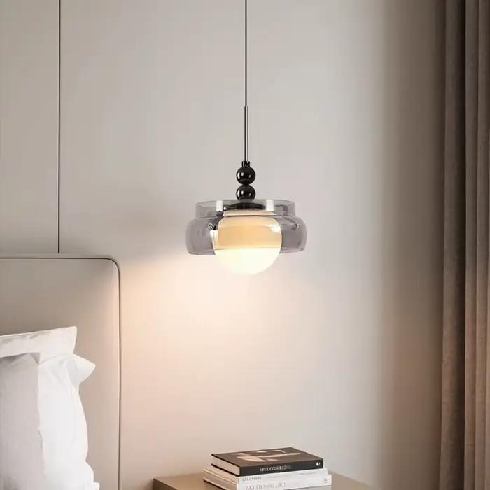 Moderne LED lustre en verre Restaurant Bar décoration intérieure éclairage chambre chevet LED méduse lampe