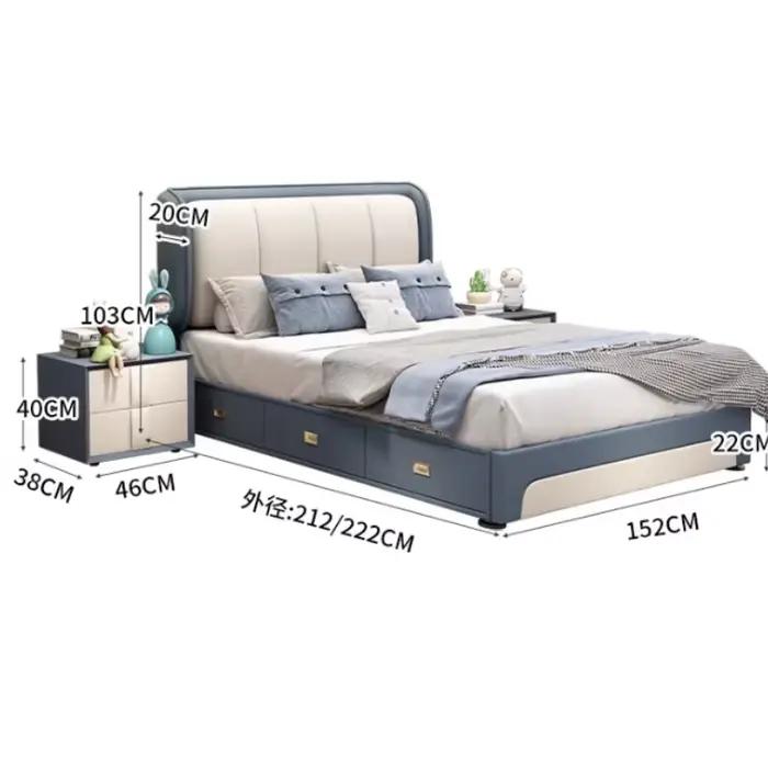 Lit de chambre rembourré pour enfants