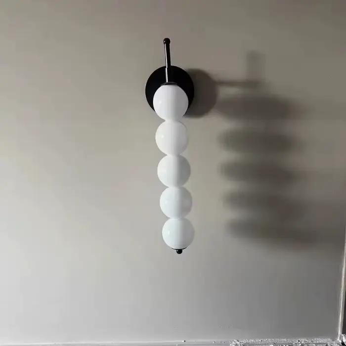 Tête de lit applique chambre style nordique moderne minimaliste lampe en verre pour couloir